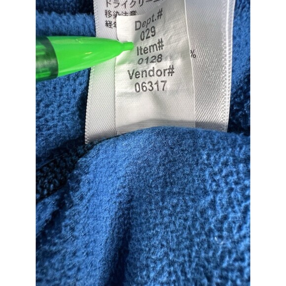 Eddie Bauer First Ascent 1/4 Zip Pullover Men's Tall XL Blue Polartec Fleece - Picture 12 of 13